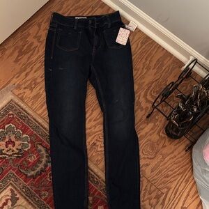 Free People Dark Indigo Skinny Jeggings